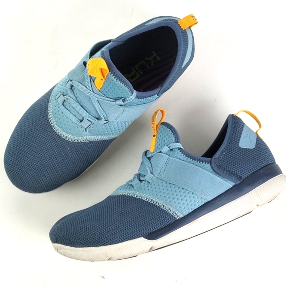 Kurt Pivot Lightweight Mesh Lace-up Comfort Cushioned Sneaker Blue & Orange